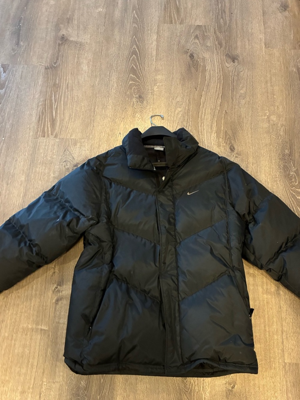 Nike Men's Black Quilted Puffer Jacket